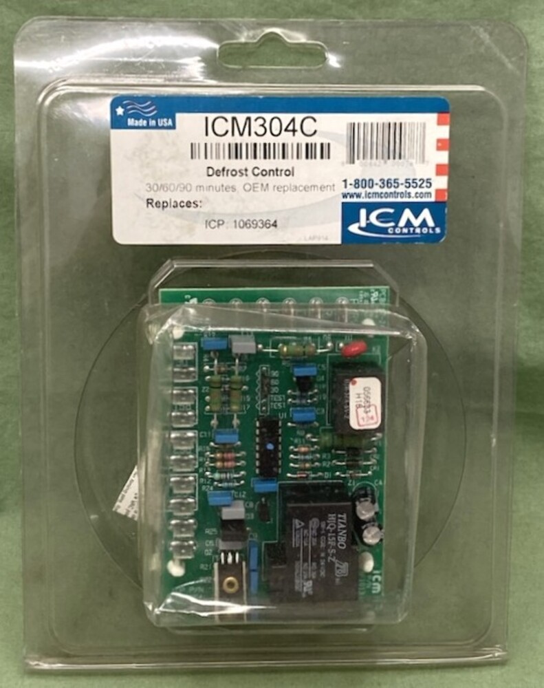 ICM ICM304C Defrost Control Timer 30/60/80 Minutes New Genuine