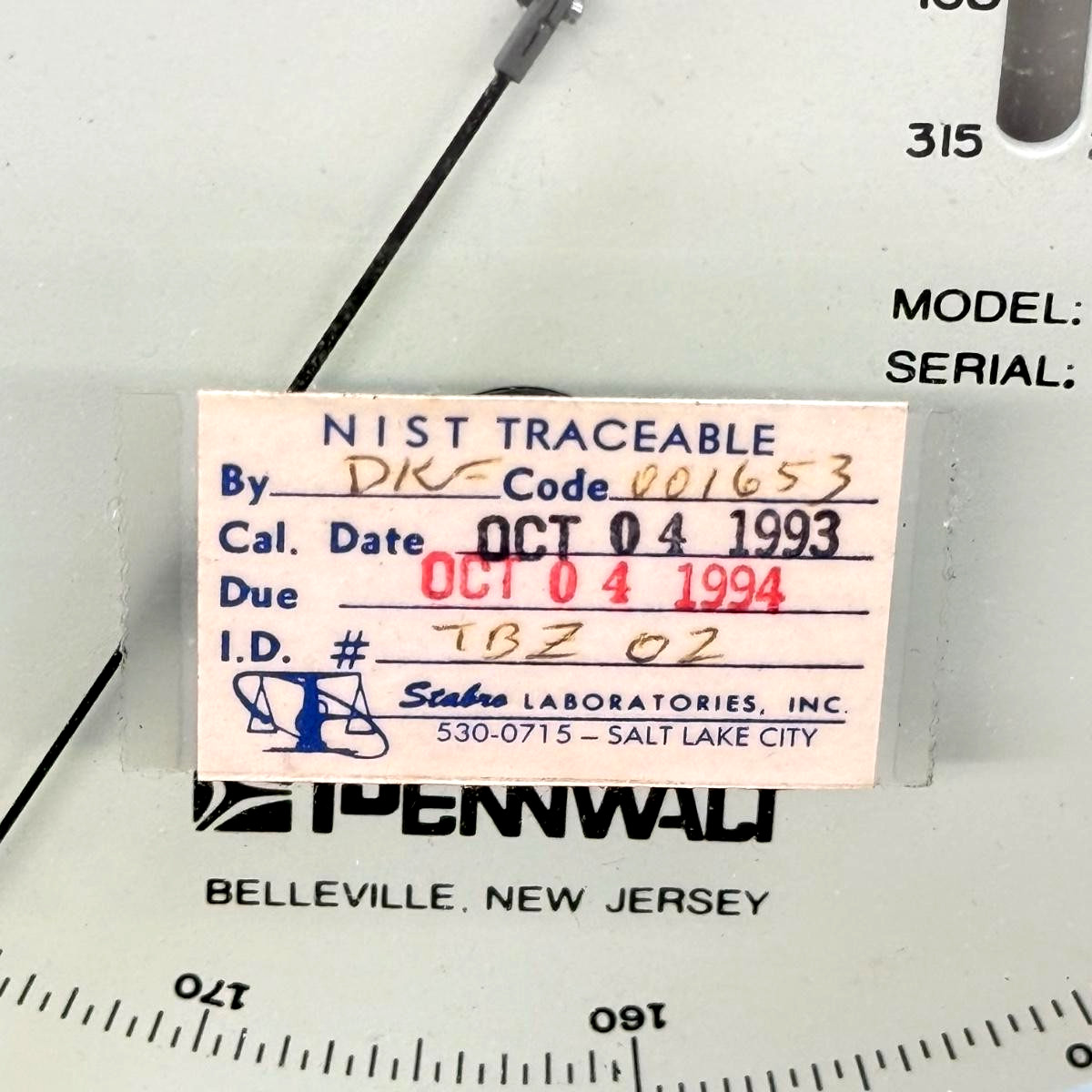 Pennwalt Wallace & Tiernan 65-120 Portable Pneumatic Calibrator USED