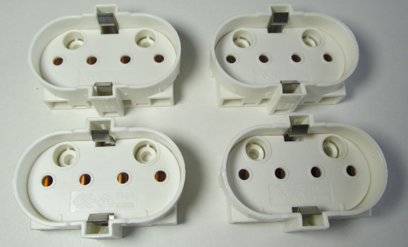 4x VS LIGHTING 2G11 T140 SURFACE MOUNT LAMPHOLDERS CFL SOCKET TC-L 4-PIN 2-HOLE