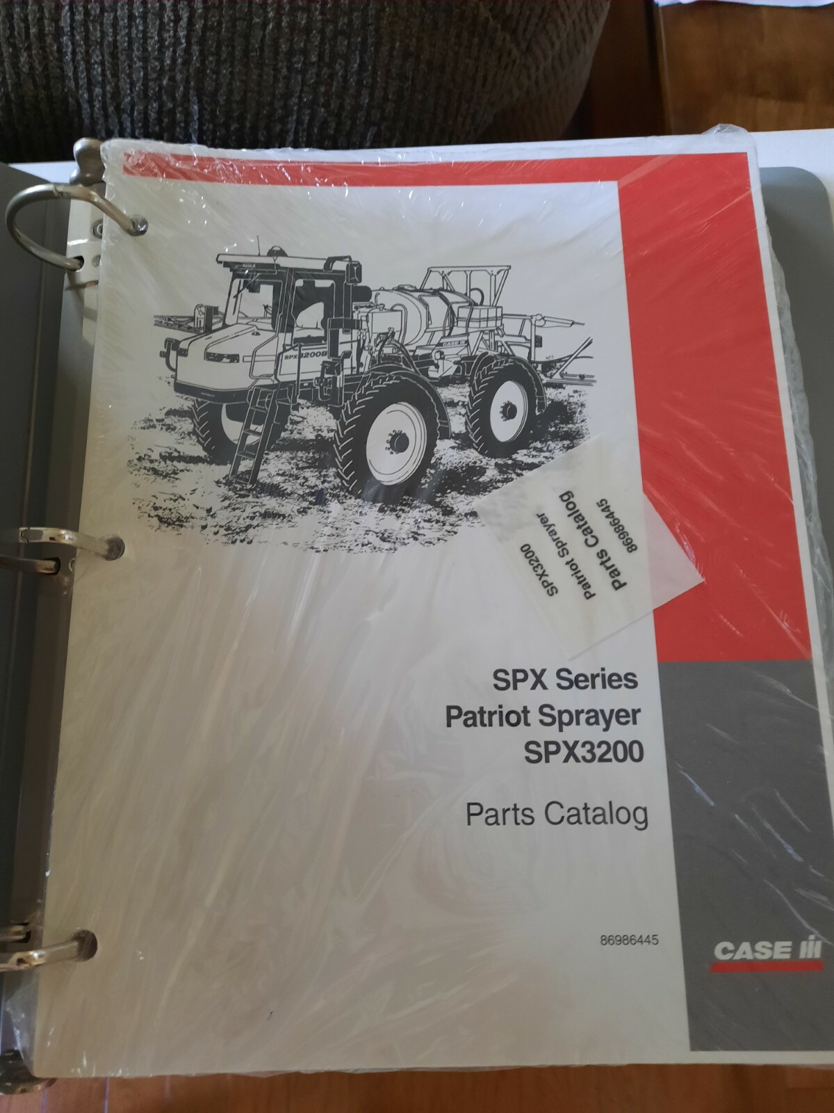 Case IH SPX3200 Patriot Self Propelled Liquid Sprayer Parts Catalog Manual Book