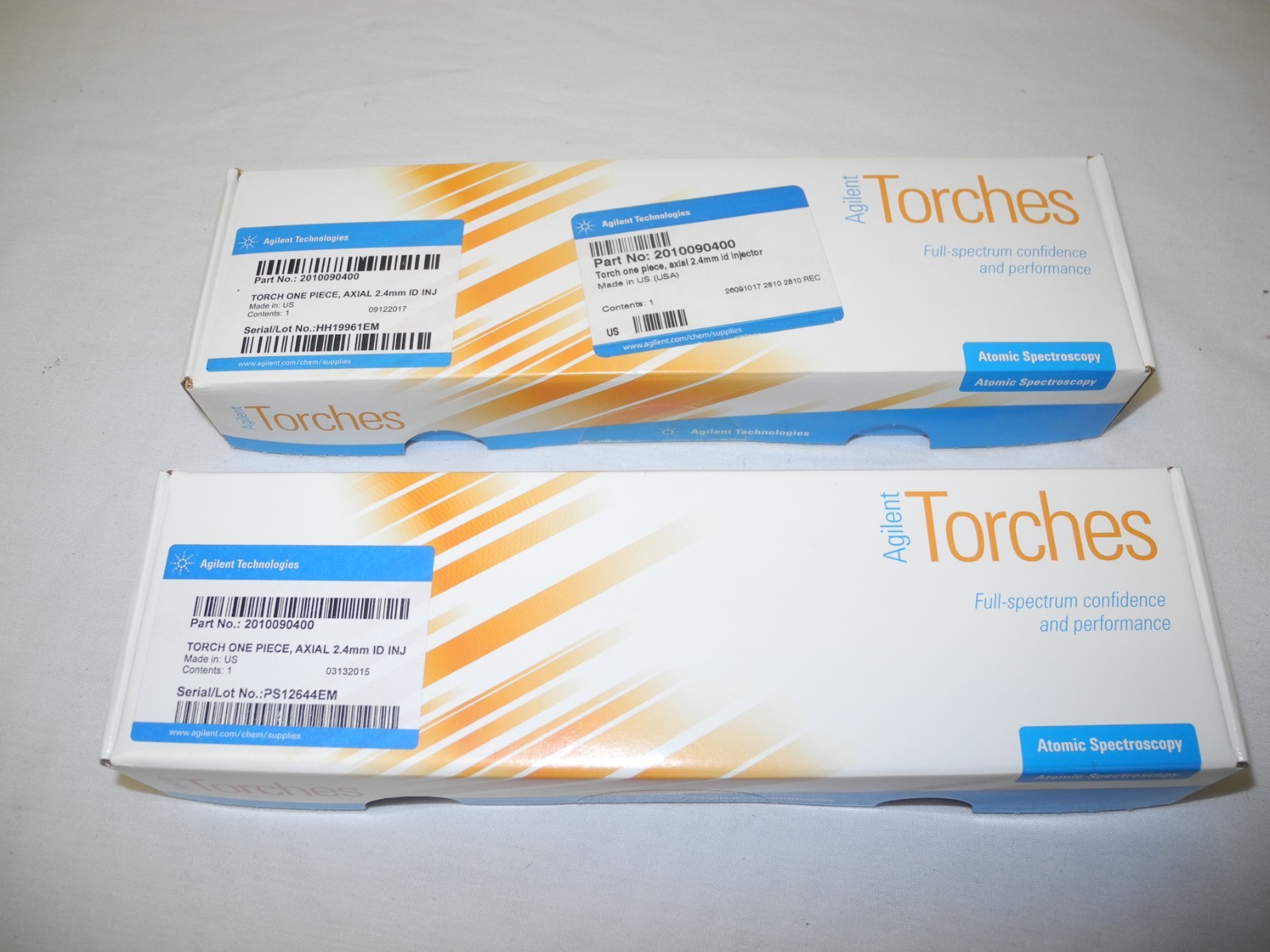 AGILENT 2010090400 TORCH ONE PIECE AXIAL 2.4mm ID INJECTOR NEW/SEALED