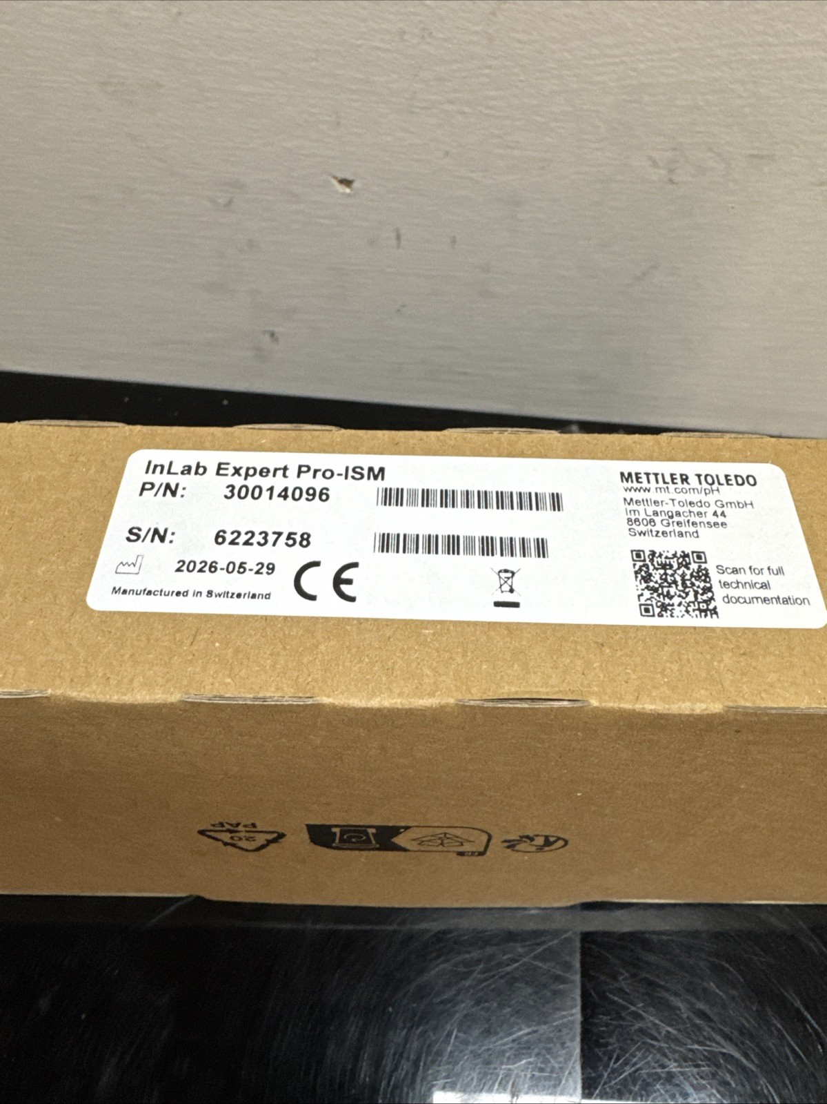 NEW Mettler Toledo InLab Expert Pro-ISM 30014096 pH Sensor Probe 0 to 14 pH
