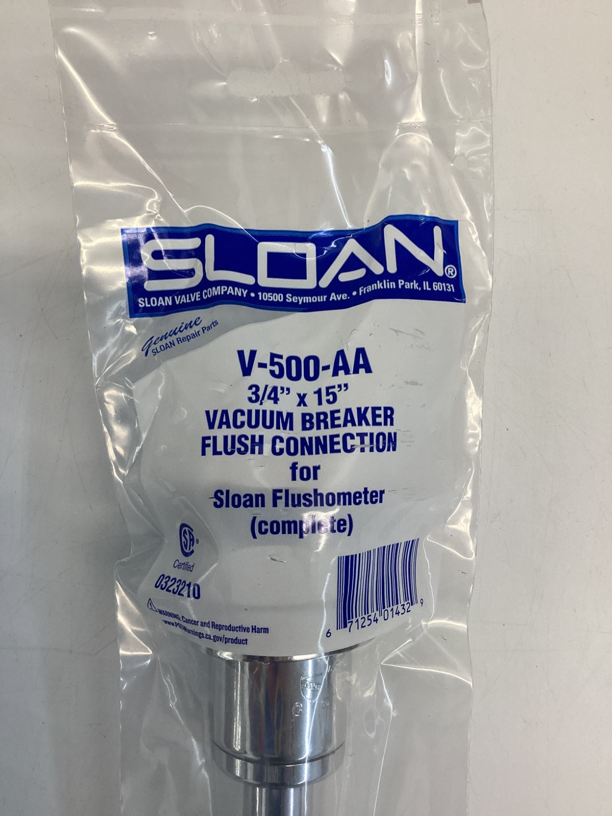 SLOAN V500AA Vacuum Breaker Assembly: Toilets, Plastic/Rubber