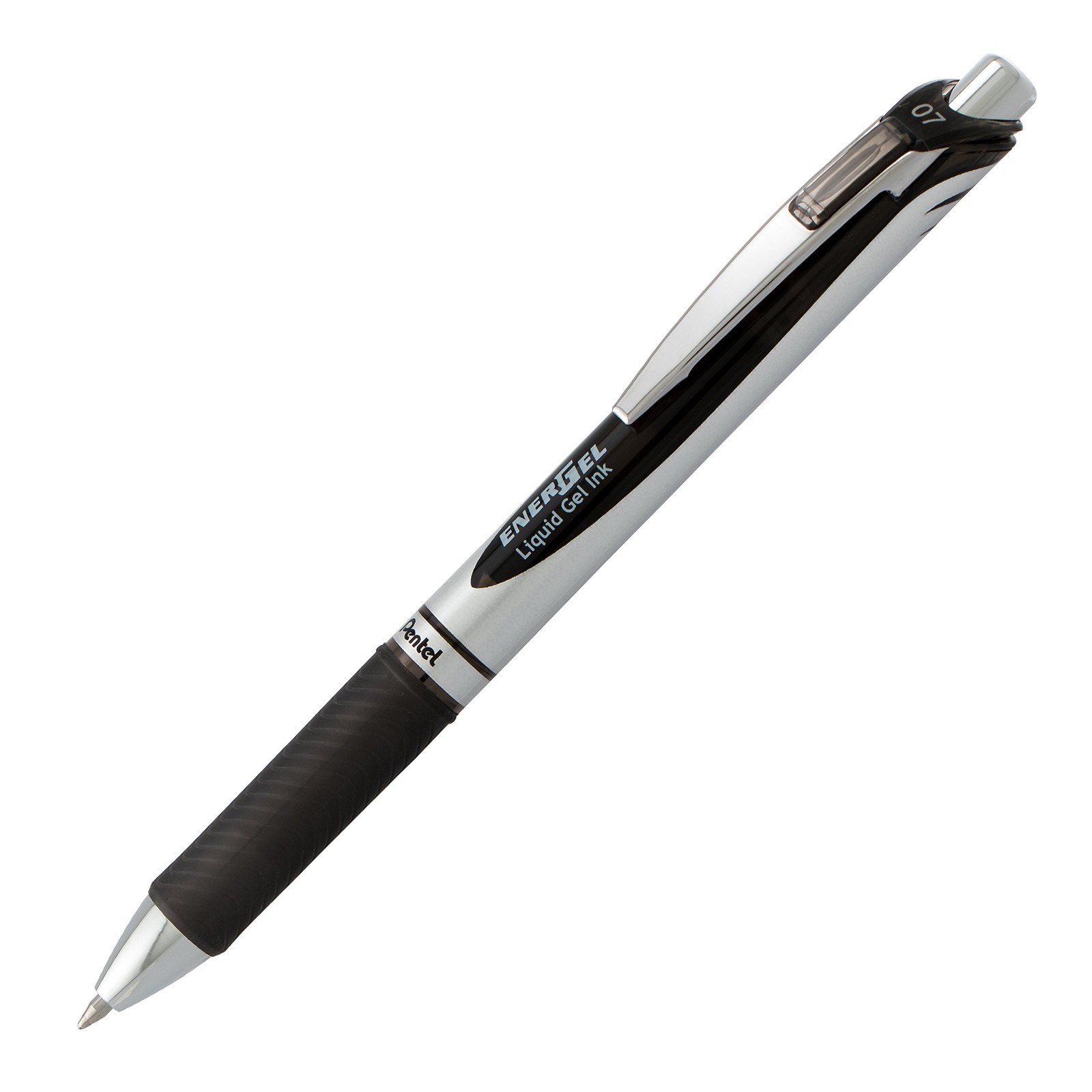 Pentel EnerGel RTX Retractable Liquid Gel Pen, 2 Count (Pack of 1), Black