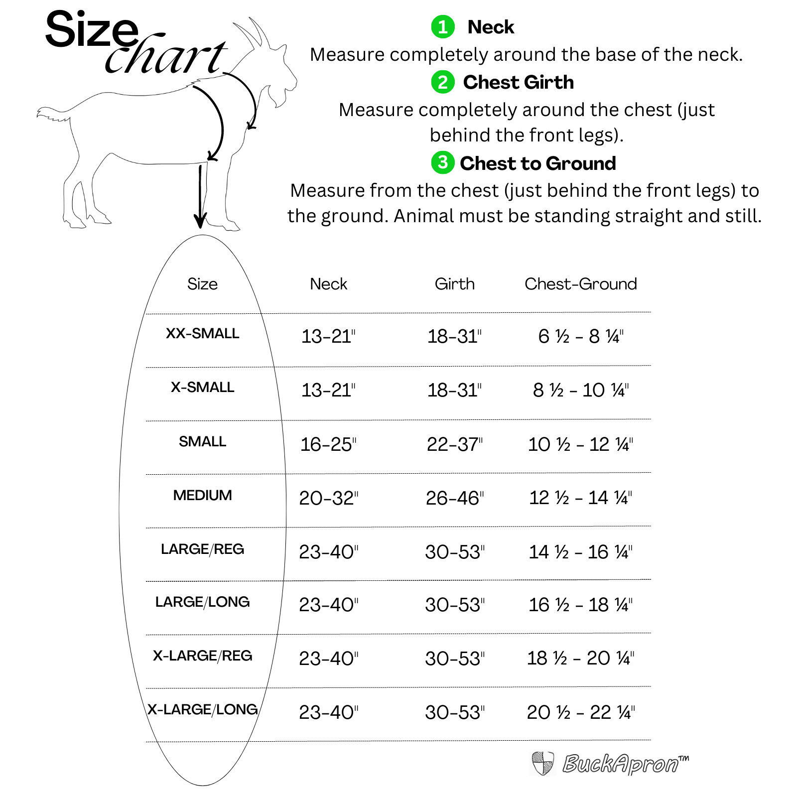 Anti Mating Anti Breeding OLOR Buck Apron™ with Harness – Goats/Sheep SMALL
