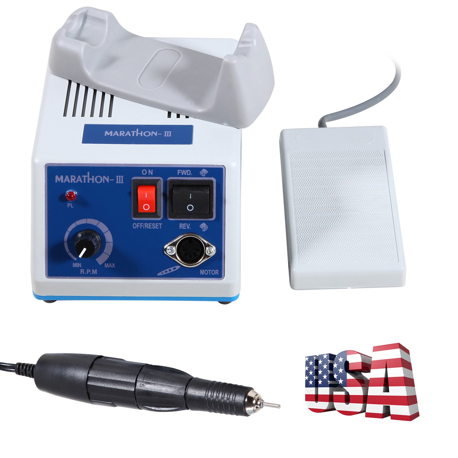 USA Dental Lab Marathon Drill Micro Motor Polisher & 35K RPM Polishing Handpiece