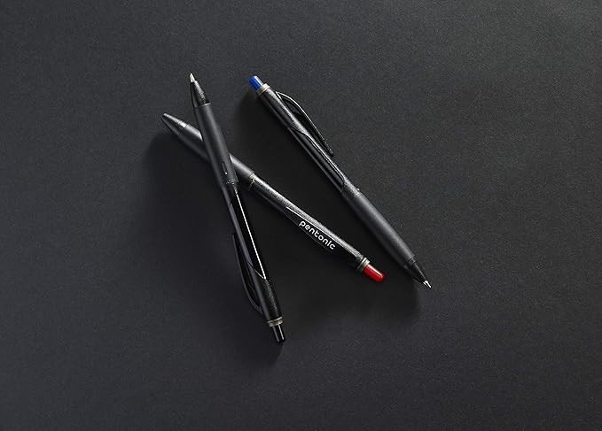 Pentonic School Office Pens Blue Ink 0.7mm 12 Count (1box) with One Bottle