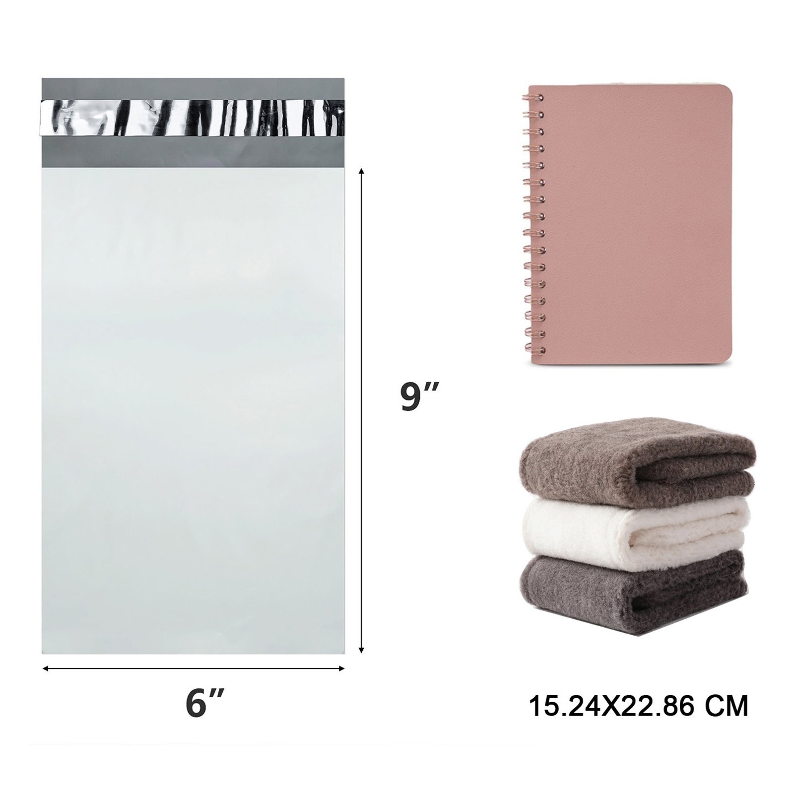 6×9 7.5×10.5 9×12 10×13 Poly Mailers Shipping Envelopes Self Sealing Bags