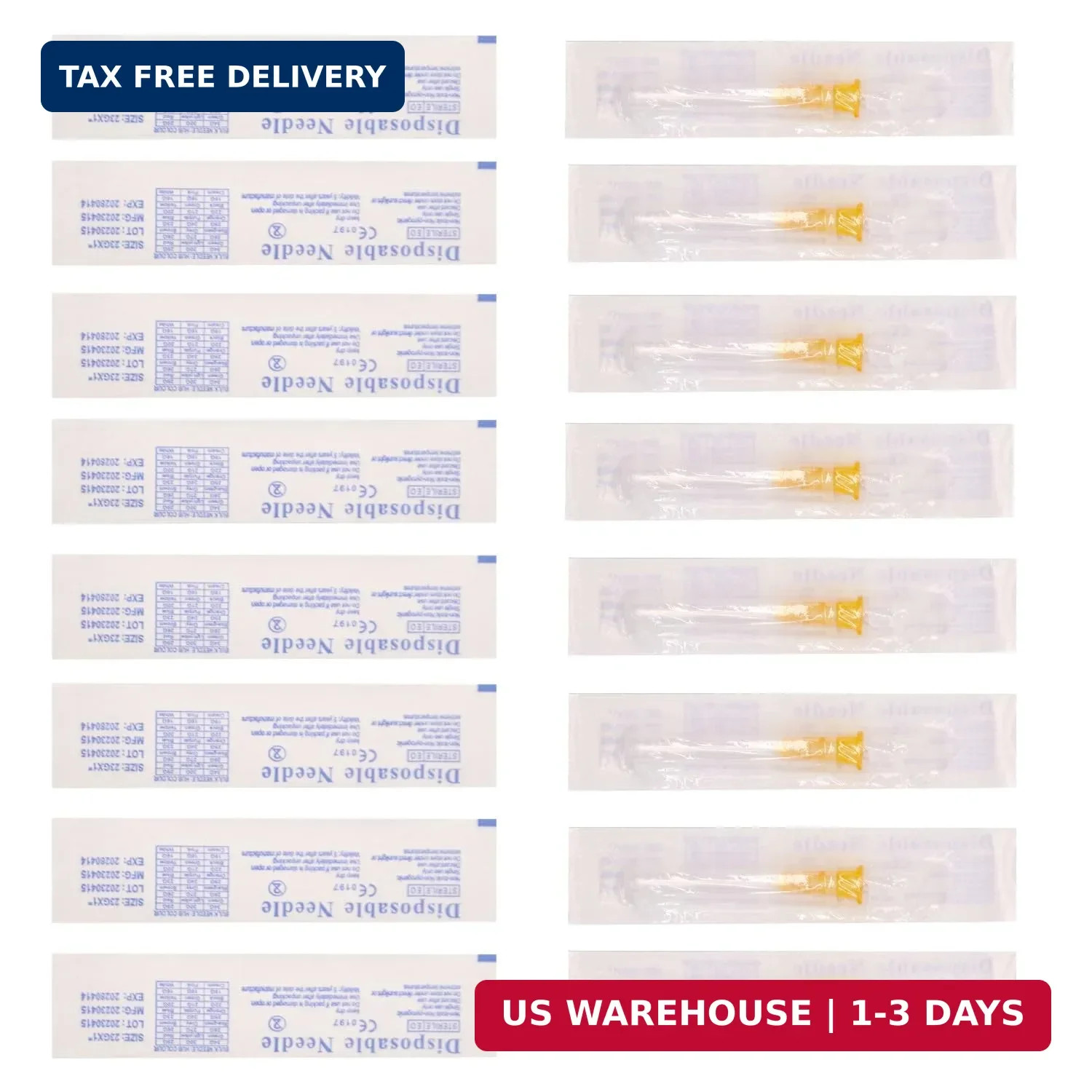 25 Gauge 1 Inch Needle,100 PCS Luer Lock Industrial Dispensing Accessories Needl