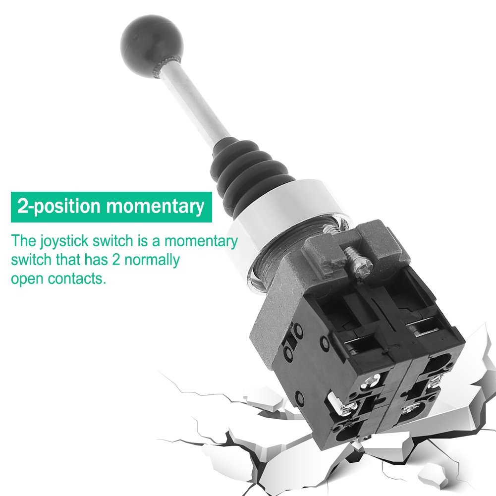 2NO Spring Return Joystick Switch 2 Position Momentary Control Switch…