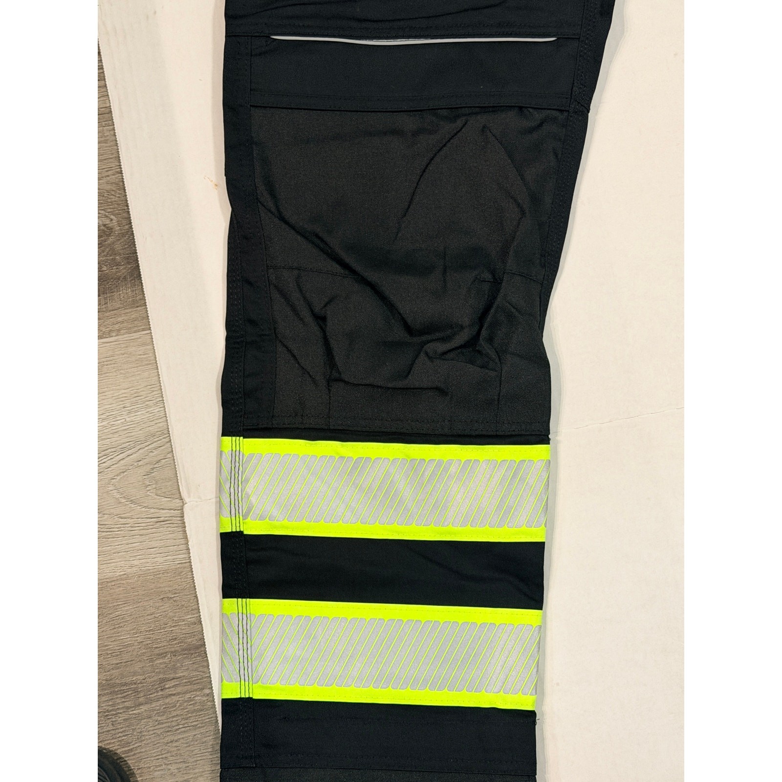 Portwest F142 Iona Plus Work Pants 38×31 NWT Black Hi Vis Reflective Cargo