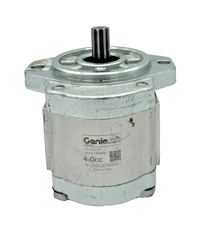 Genuine OEM Genie 231572GT 4CC CCW Hydraulic Gear Pump Replaces 96193GT TZ-50/30