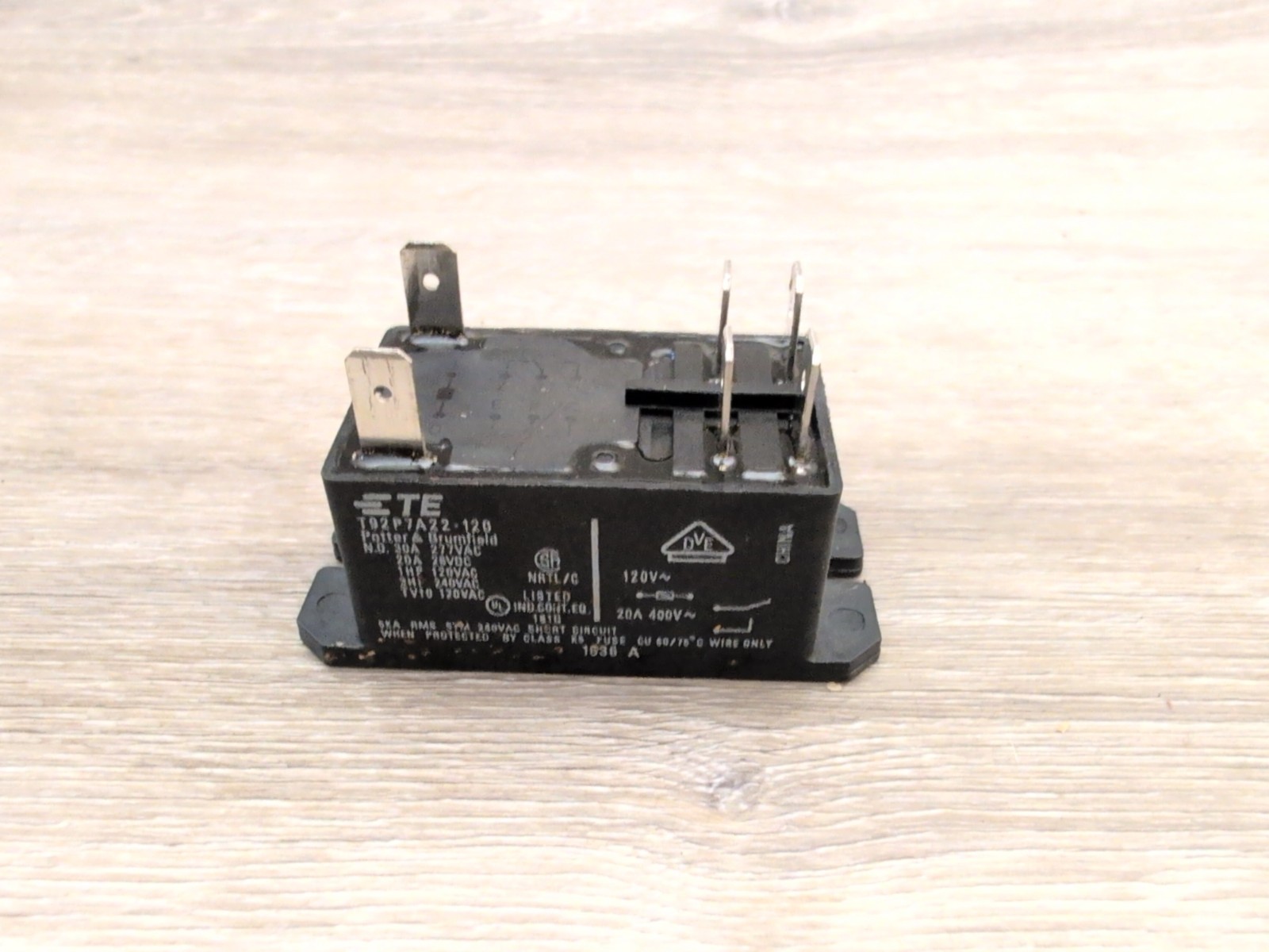 TE/Tyco Power Relay T92P7A22-120 30A DPST 120v 6 pin