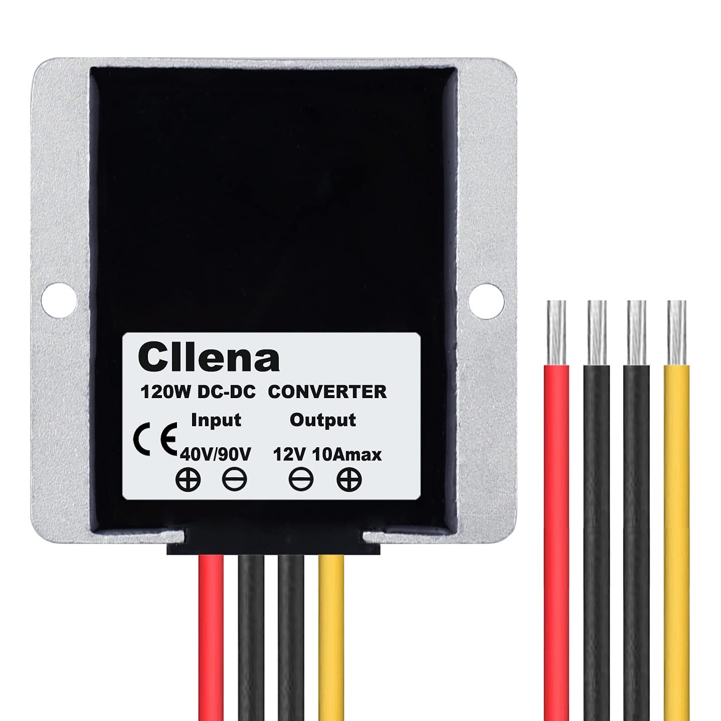 Cllena DC 40V-90V to 12V Converter Voltage 10A, Silver