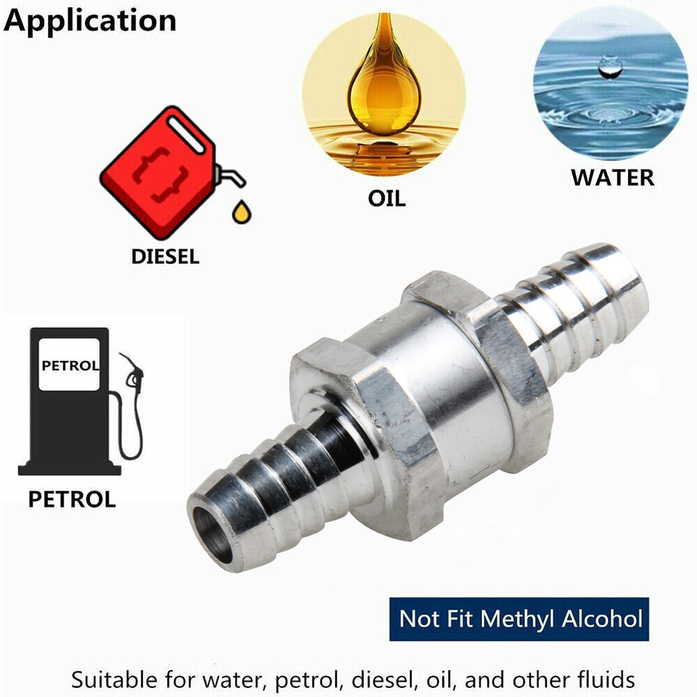 Fuel Non Return One Way Check Valve For Petrol Diesel 5/16″ or 1/2″ or 3/8″ Size