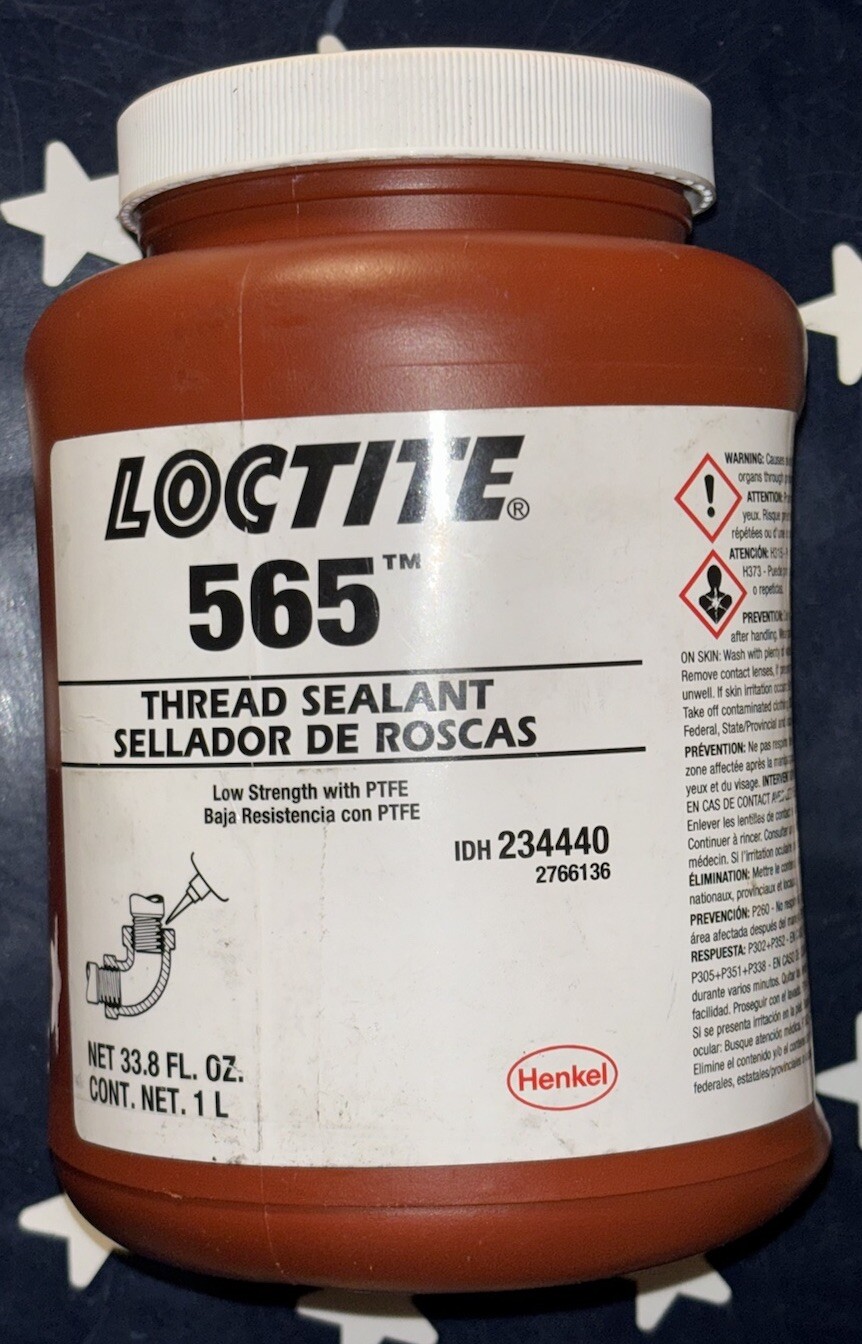 LOCTITE 565 1L 33.8 FL. OZ. Thread Sealant 234440 ONE BOTTLE