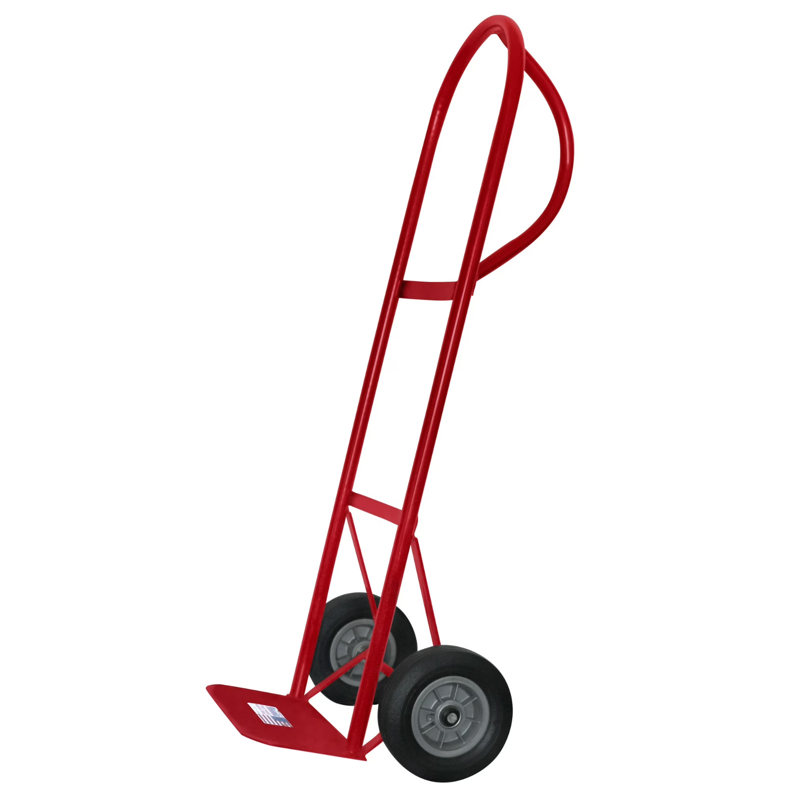 Milwaukee 600 lb Steel P-Handle Hand Truck Heavy Duty Moving Dolly Flat FreeTire