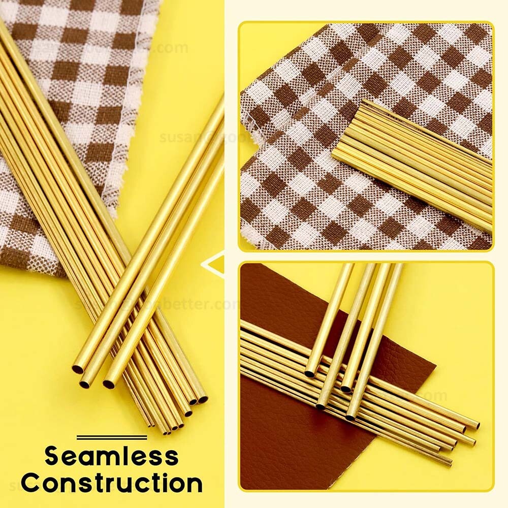 Brass Tube Round 2mm 3mm 4mm 5mm 6mm 7mm 8mm 10mm 12mm 14mm 15mm O.D. x 200mm
