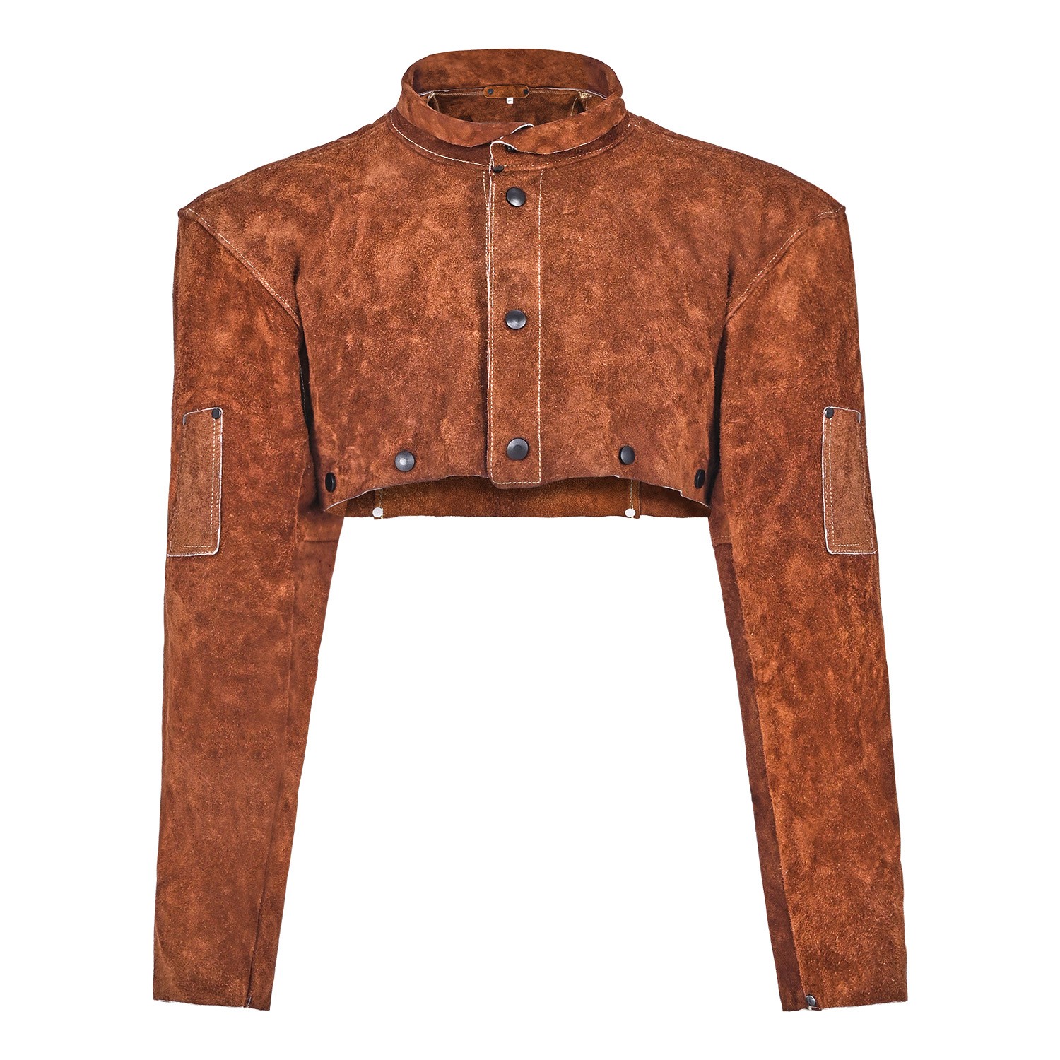 Uimoso Leather Welding Cape Sleeve, Flame-Resistant, Heavy-Duty, Size L