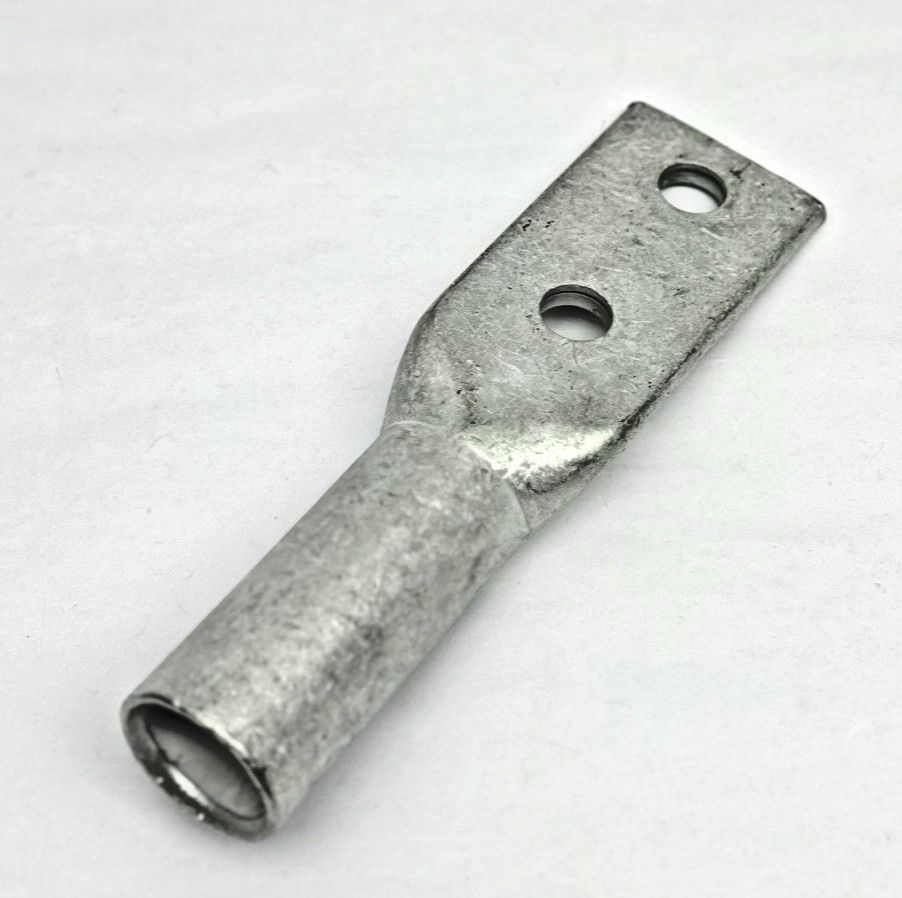 Burndy YA39-2N Copper 2-Hole Long Barrel Compression Lug 750 KCMIL, Black Die
