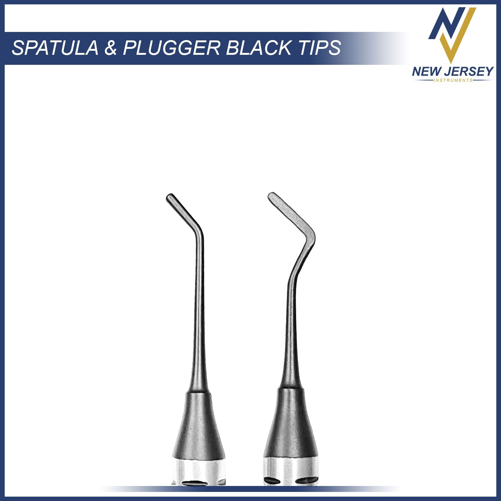 Dental Composite Filling Instruments Spatula & Plugger Mate Black Tips