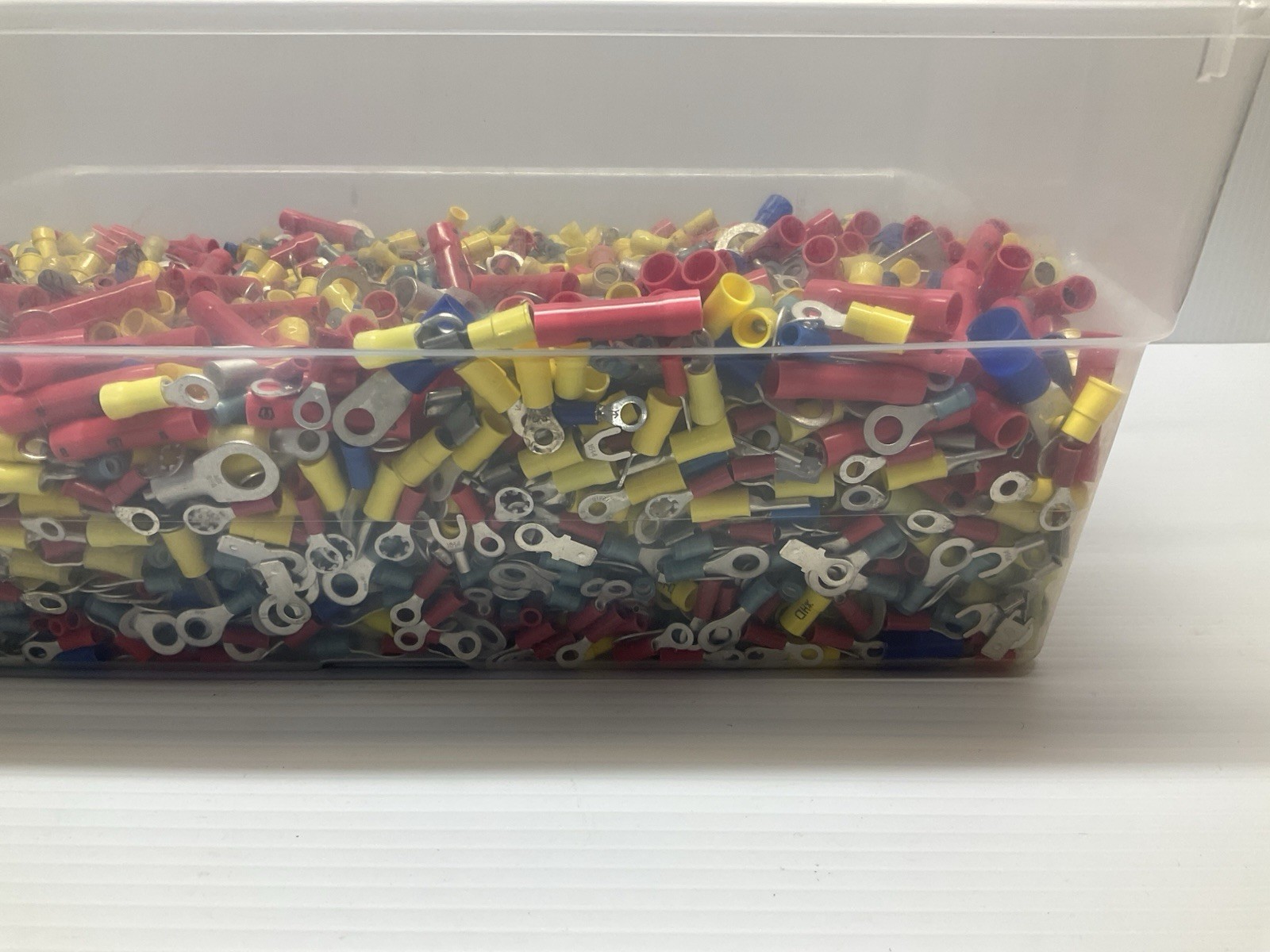 21 lb Lot Of Mixed Wire Terminal Connectors – 3M, Panduit, Molex, Voltrex, Etc.
