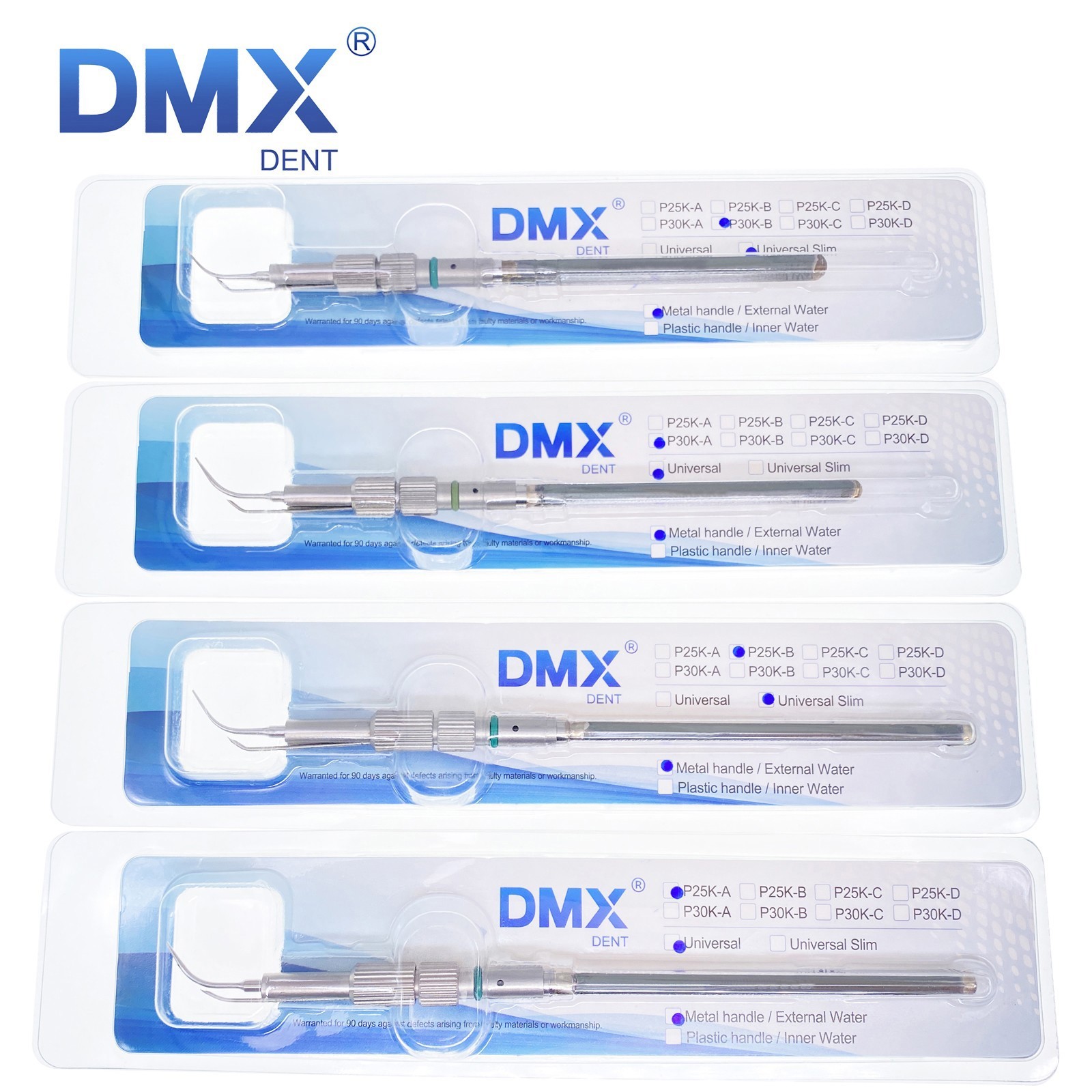 Dental Cavitron Insert Tips Ultrasonic 25k/30k Slim Series Universal Fit EMS/ART
