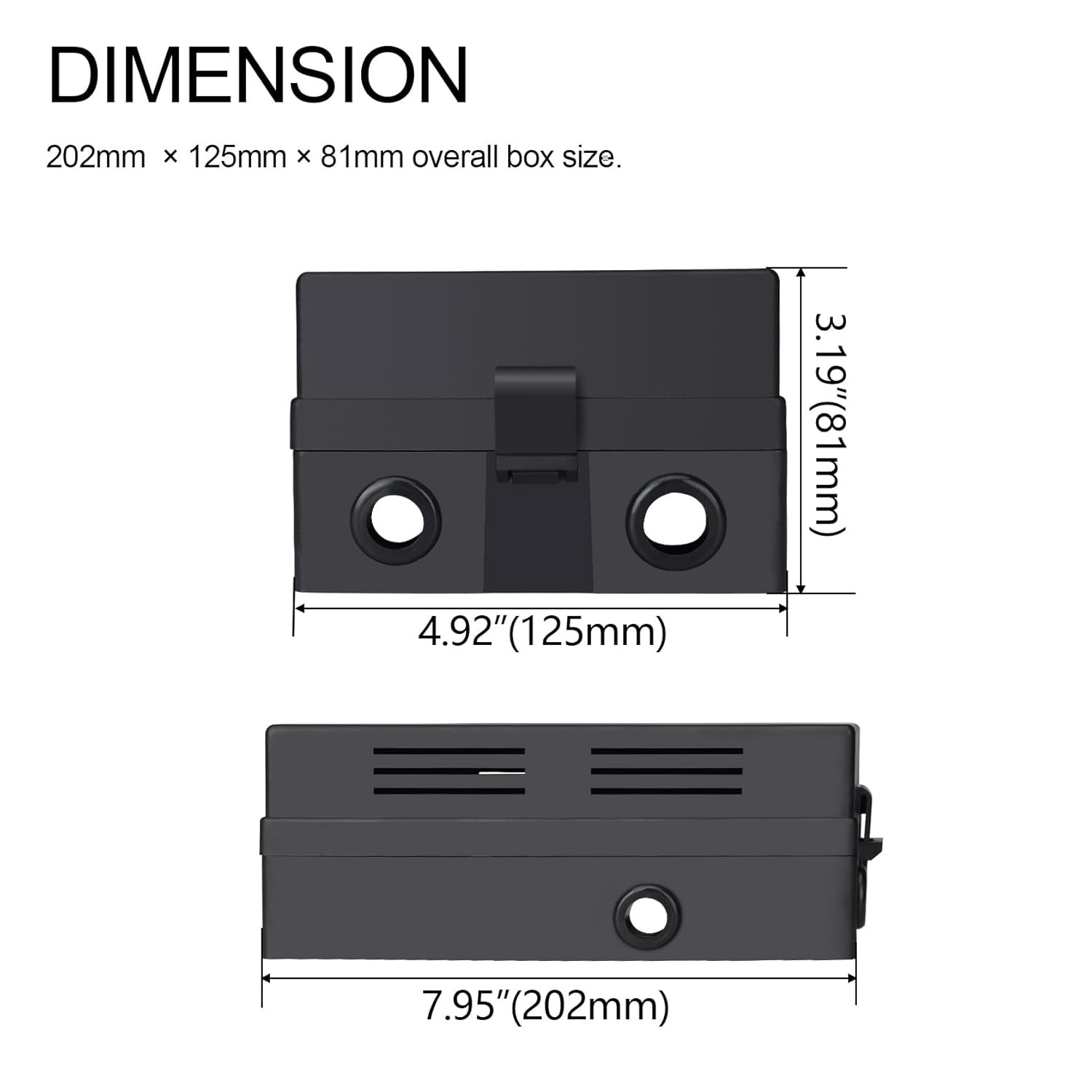 12V Fuse Relay Box, 10 Slots Relay Holder 15 Slots ATC/ATO Fuse Holder, Universa