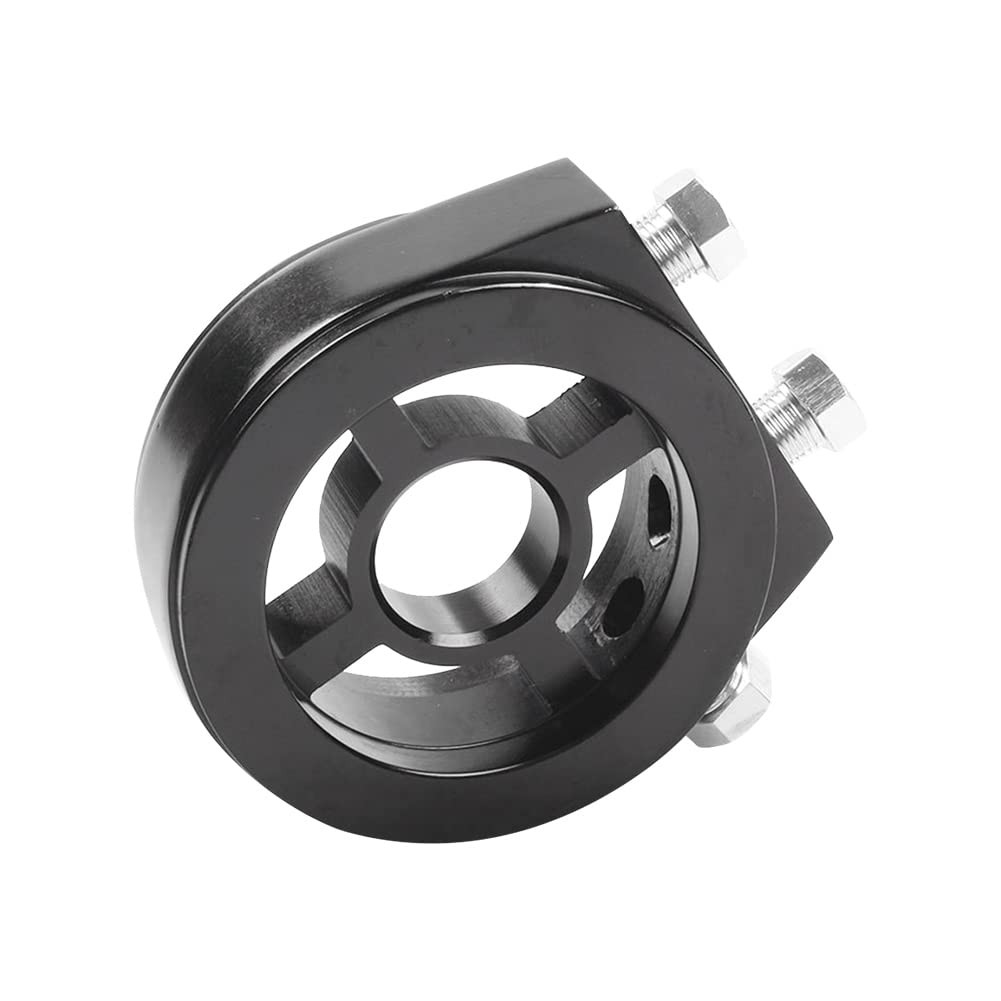 Oil Filter Sandwich Plate Thread Adapter, Universal Aluminum Oil Pressure Tem…