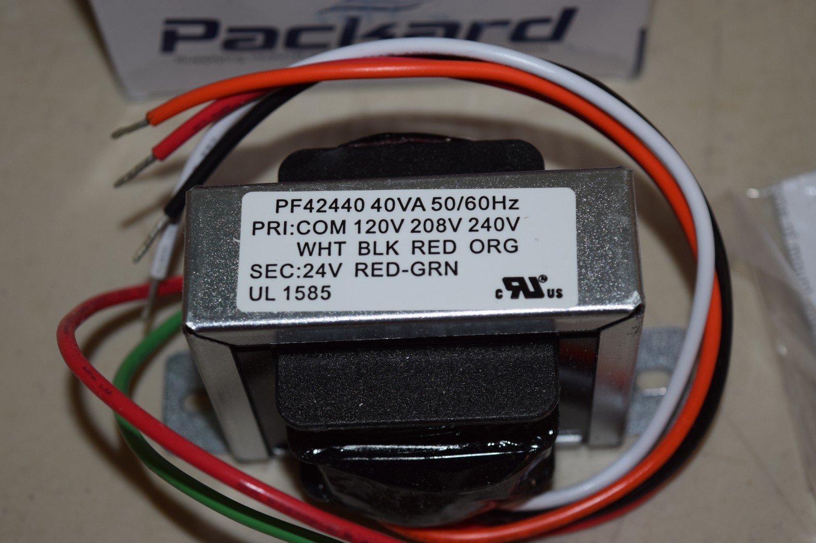 Packard PF42440 Transformer Foot Mounted 120/208/240V Primary 24V Secondary