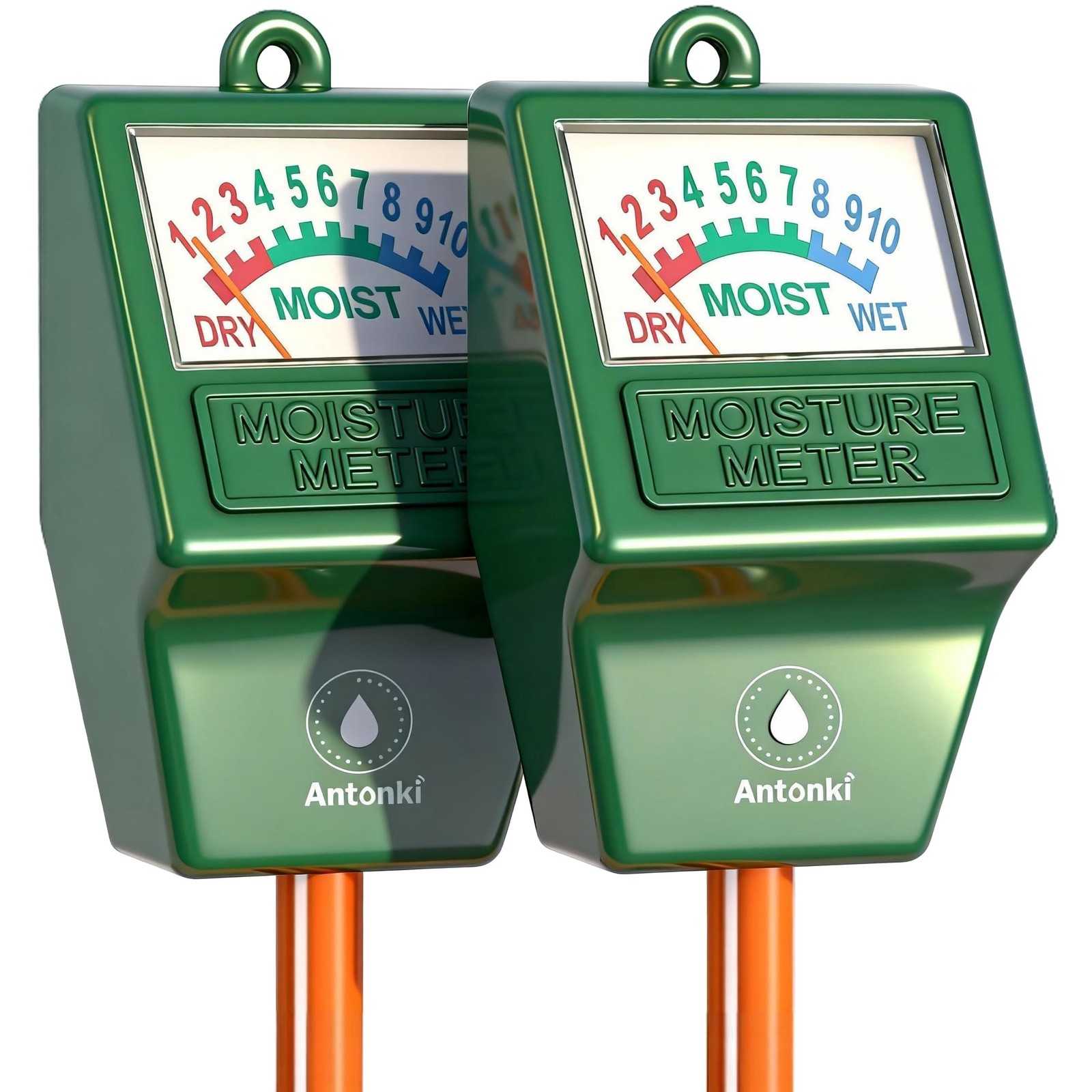 2 Pack Soil Moisture Meter Plant Water Sensor Hygrometer Indoor Outdoor Garden L