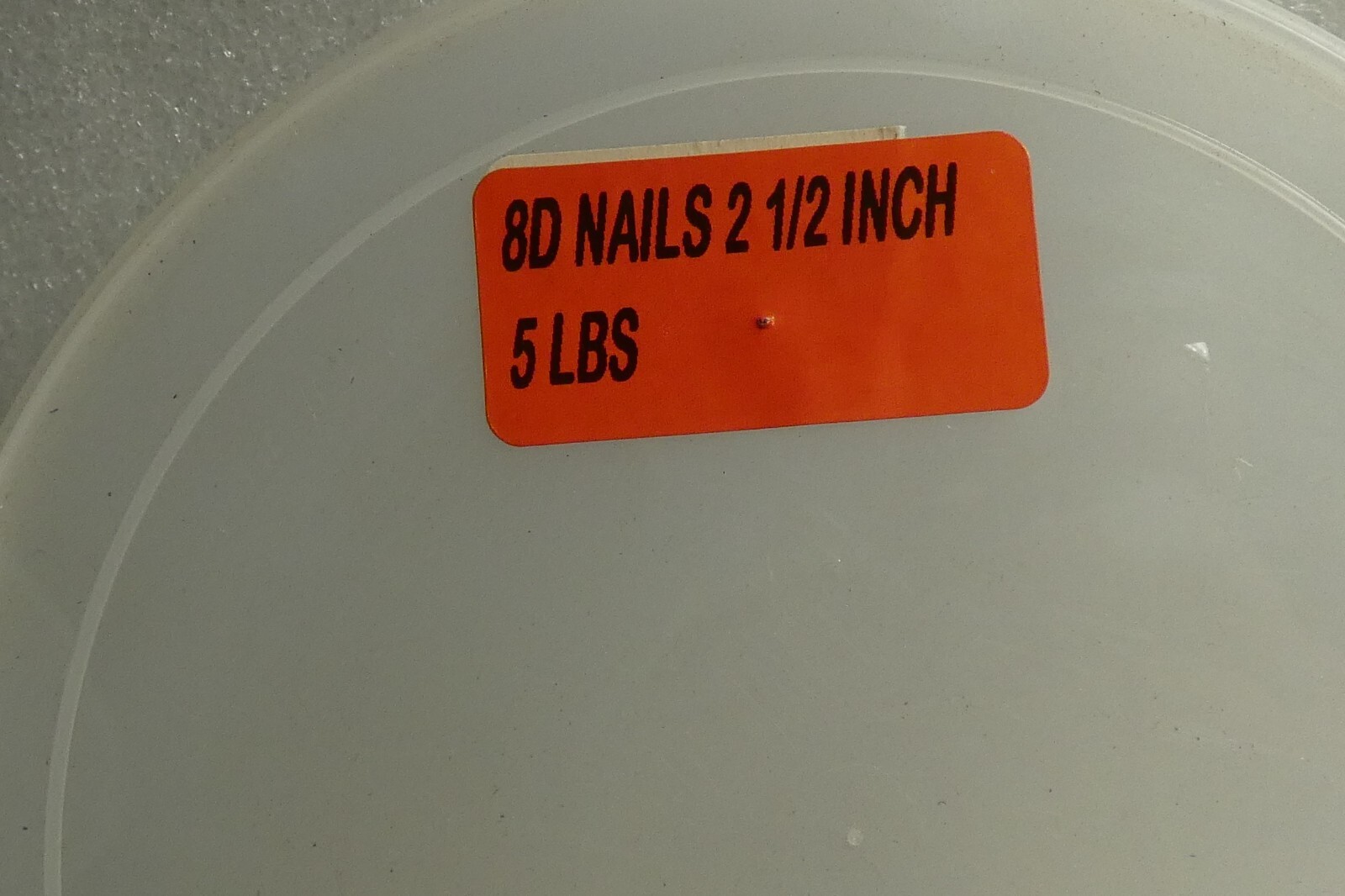 5 Lb Box Grip Rite 8D 2-1/2 Inch Common Nails Smooth Approximate 449 Pcs