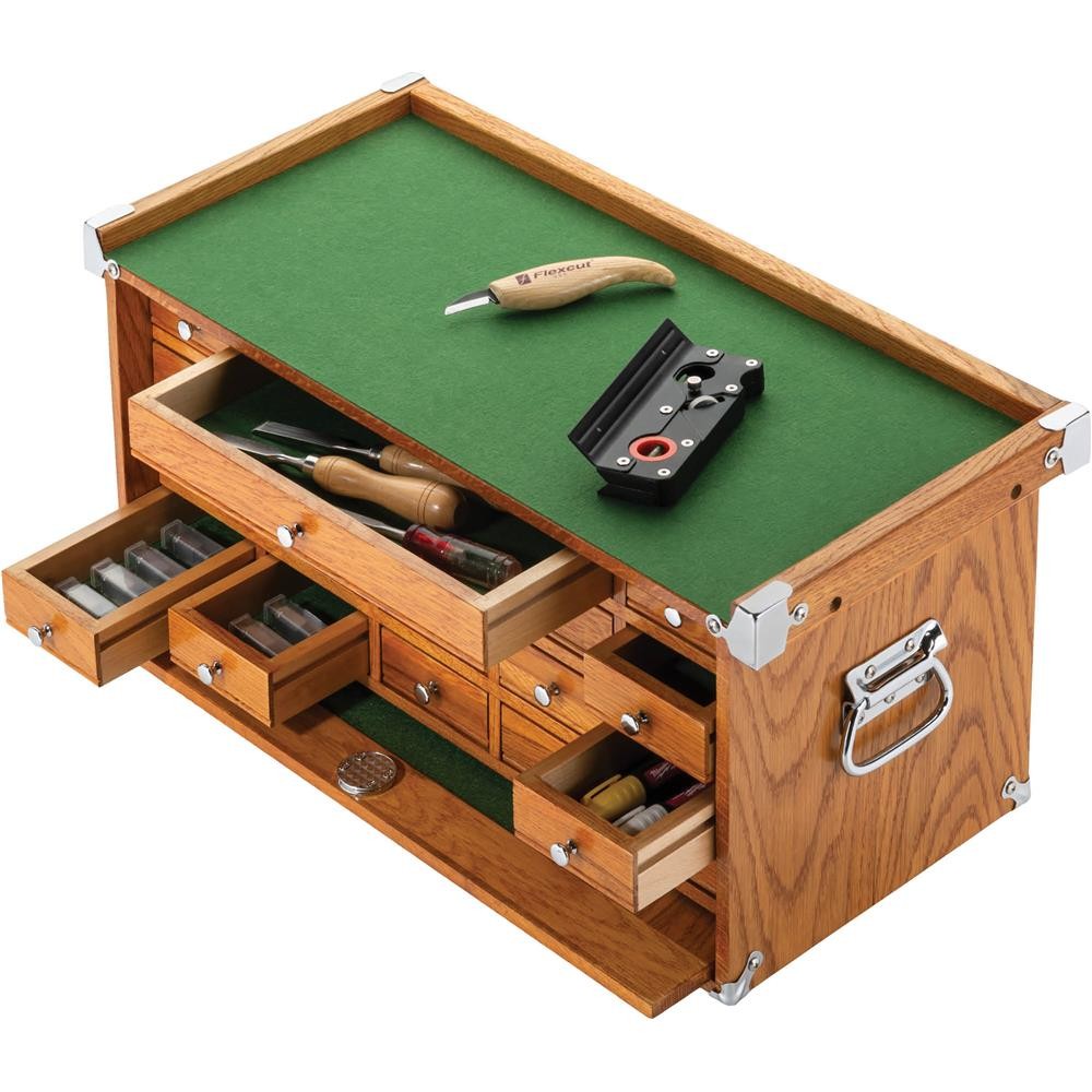T33974 23″ Series 18-Drawer Red Oak Mid-Riser