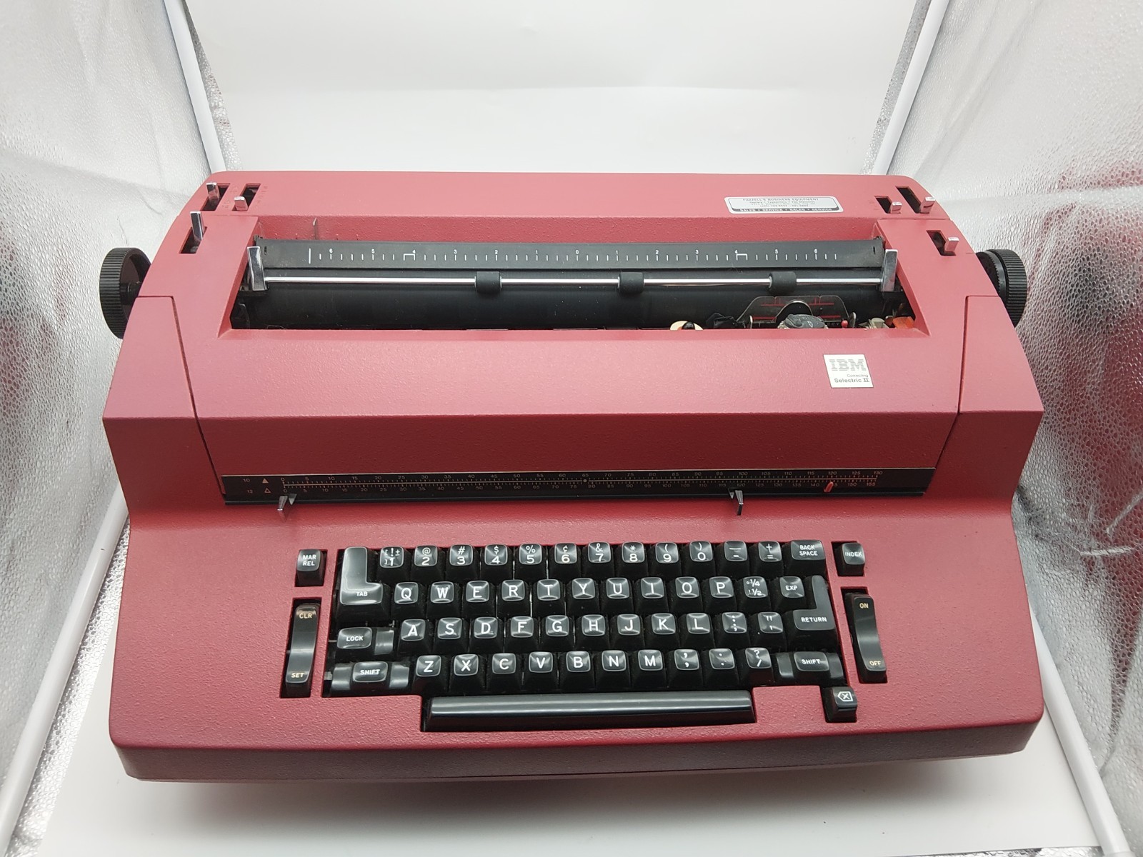 Vintage IBM Correcting Selectric II 2 Electric Typewriter Red *Parts Only*
