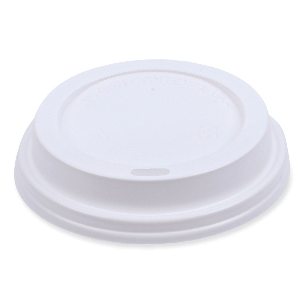 Boardwalk DEERHLIDW Plastic Lids for 10 – 16 oz. Hot Cups – WHT (1000/Carton)New
