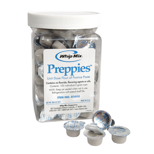 Whip Mix Preppies Flour of Pumice Paste non-fluoride stain remover 100x2gm