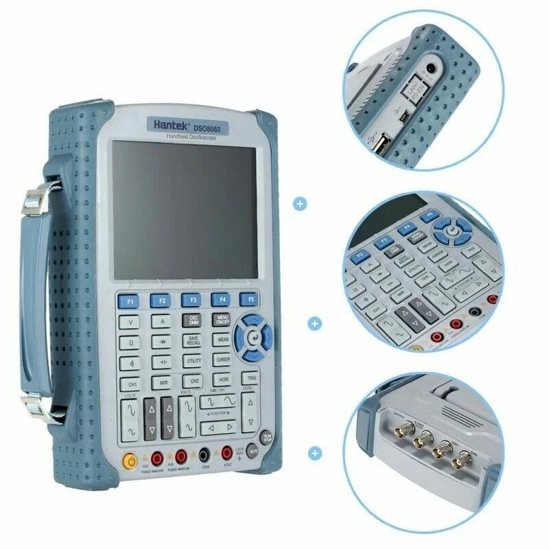 DSO8060 Handheld Oscilloscope 60MHz Frequency Meter Spectrum Analyzer Multimeter