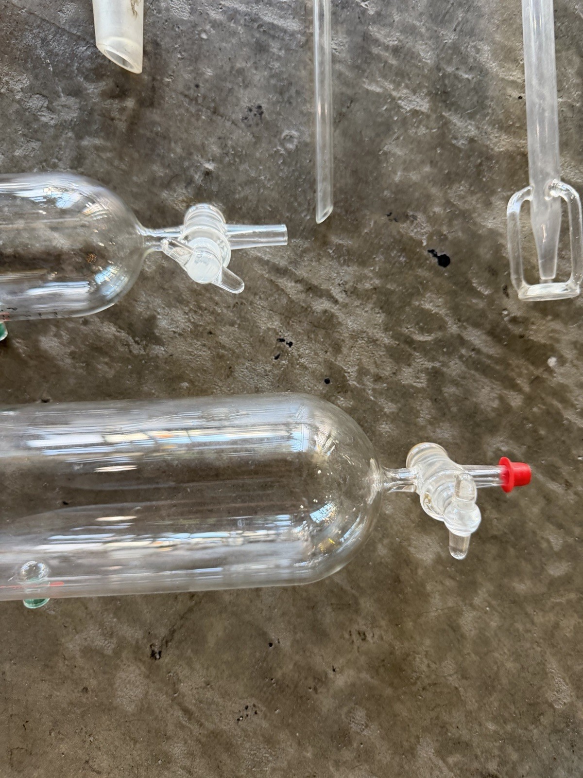 Vintage Chemistry Glassware Lot 11pc – Supelco Gas Tubes Ace Glass Kimax 24/40