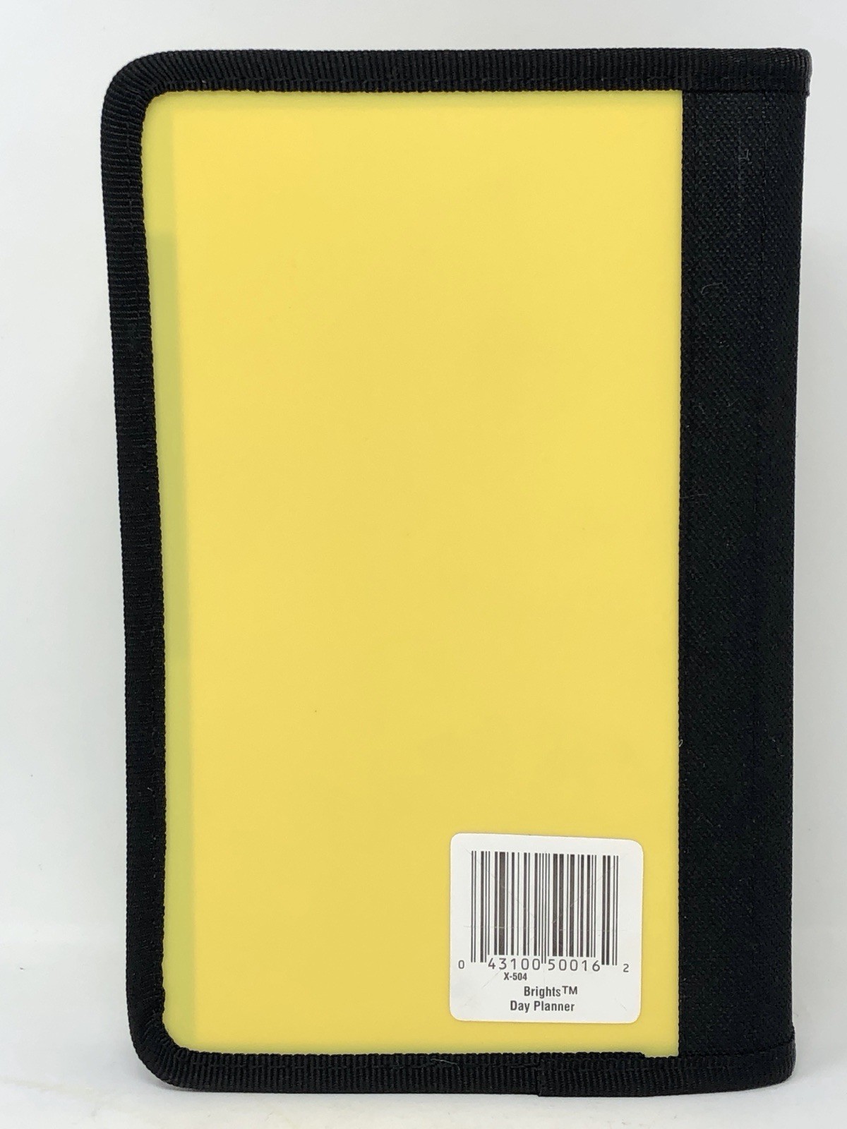 Vintage Mead Brights 6-Ring Compact Zipper Day Planner Binder NEON YELLOW Y2K
