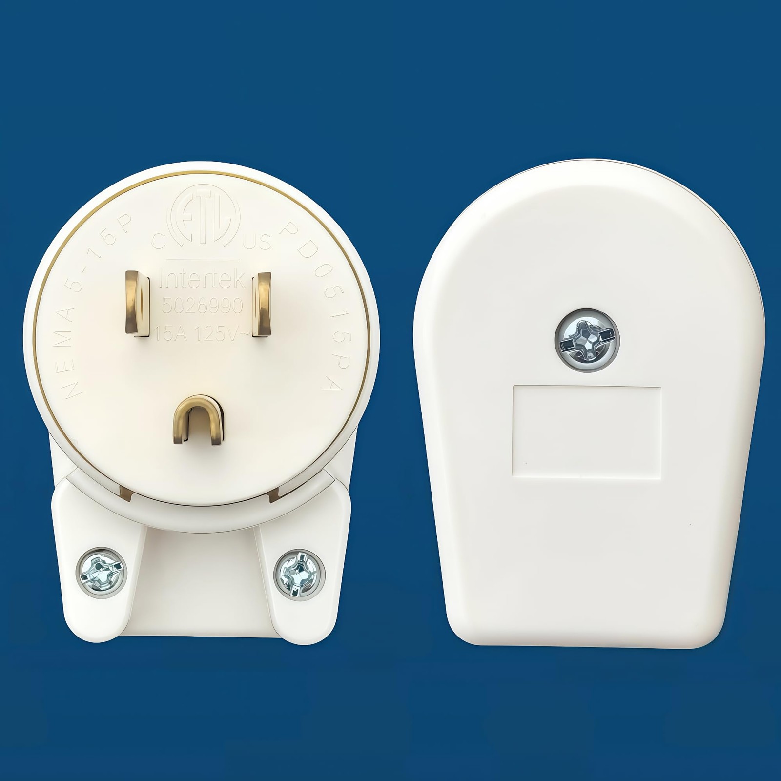 (10-Pack) ETL Listed 90 Degree USA Canada Male Plug Nema 5-15P 3 Pole Angle D…