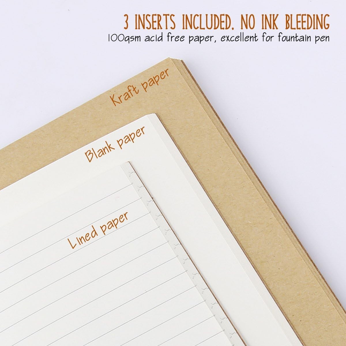 Classic Leather Journal for Writing and Planning 5.2 x 4 Inches Coffee Color