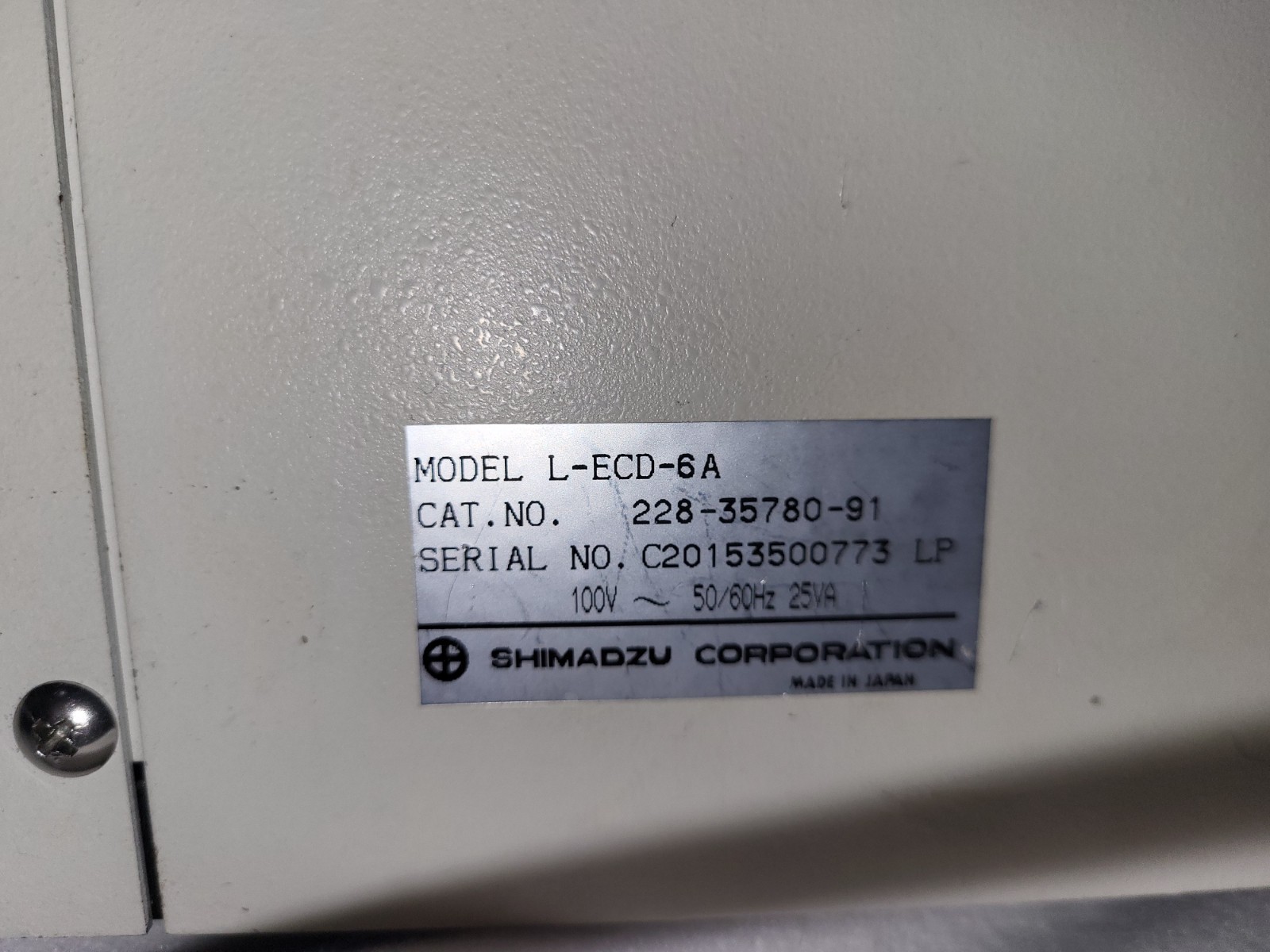 Shimadzu Electrochemical Detector LECD-6A