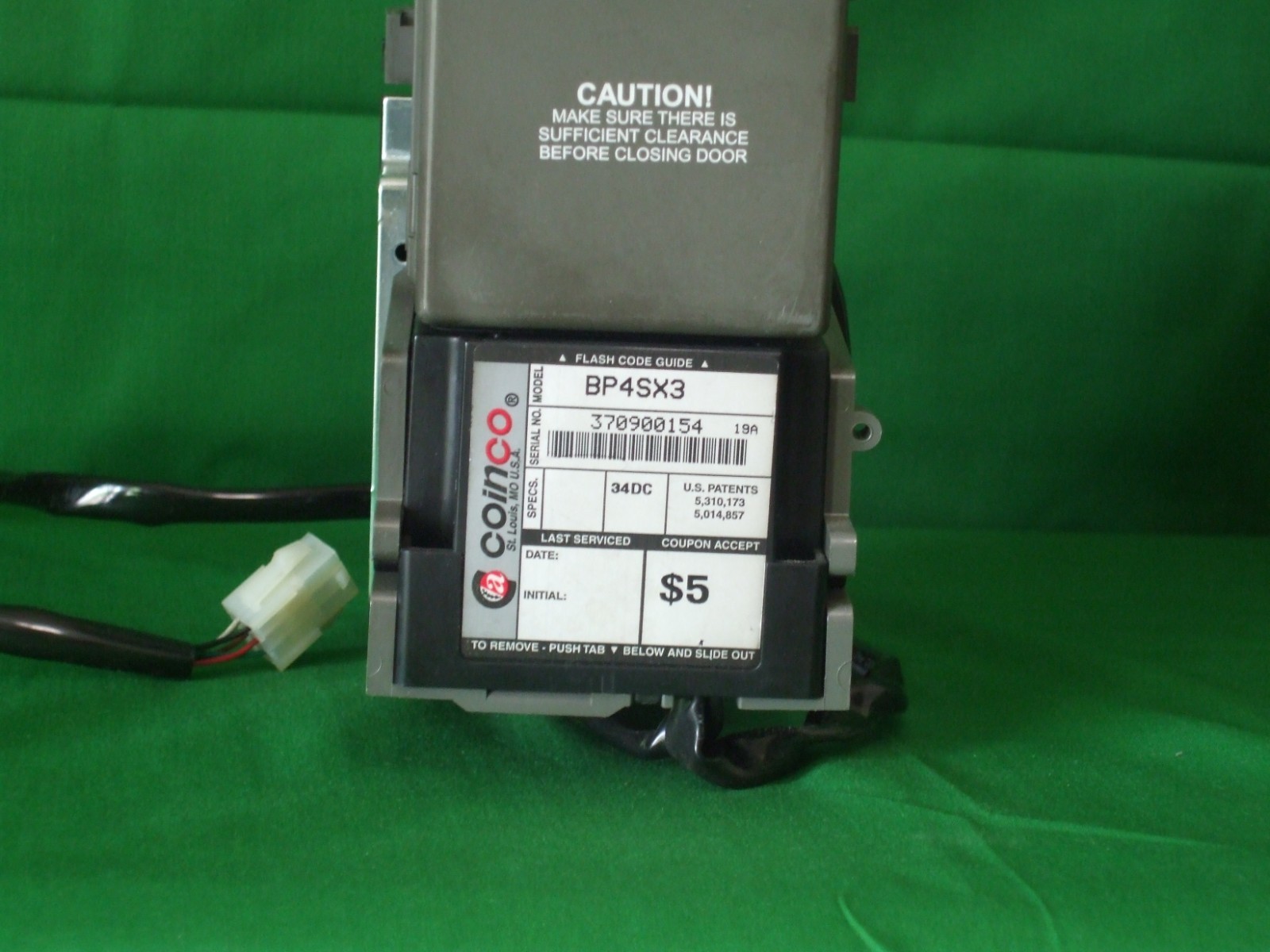 Coinco/Billpro bill acceptor BP4SX3 34V