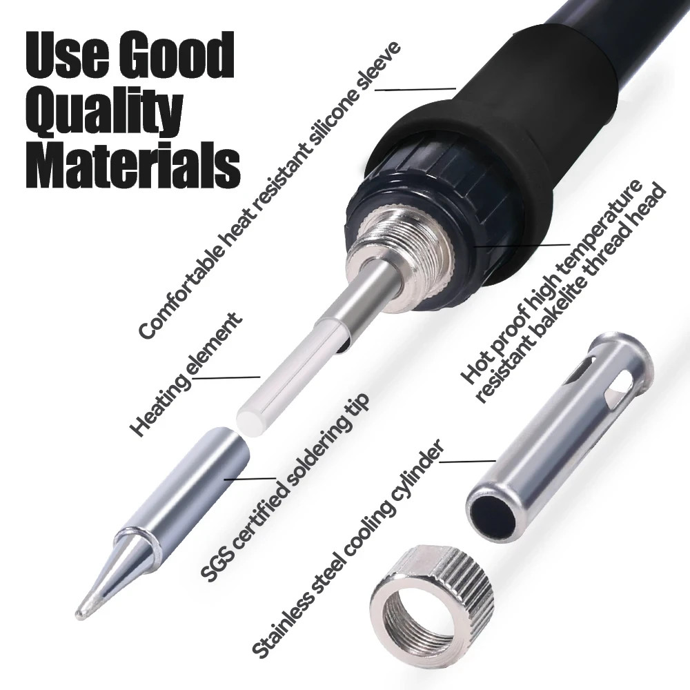 750W 8586D Solder Station 2 in 1 Soldering Iron Kit Hot Air Gun Rework station