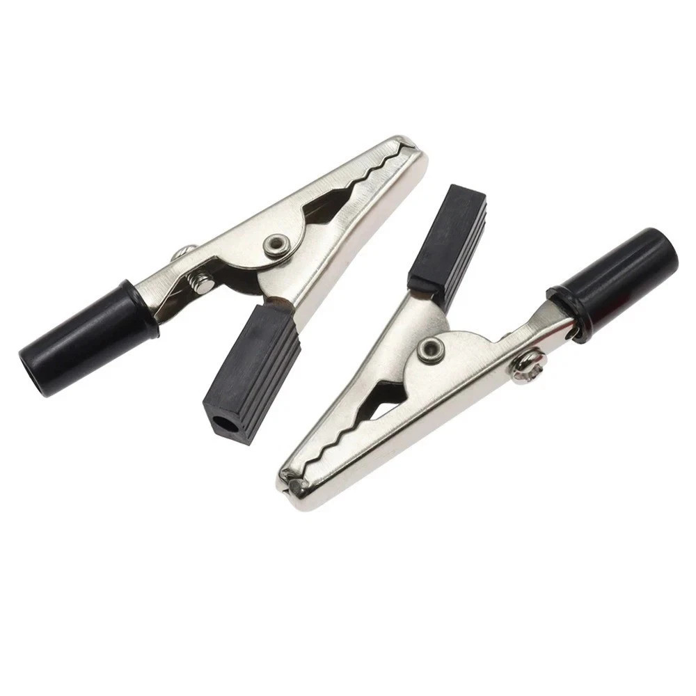 10Pcs Red Black Metal Alligator Test Clips Wire Solder Screw Electrical Clips