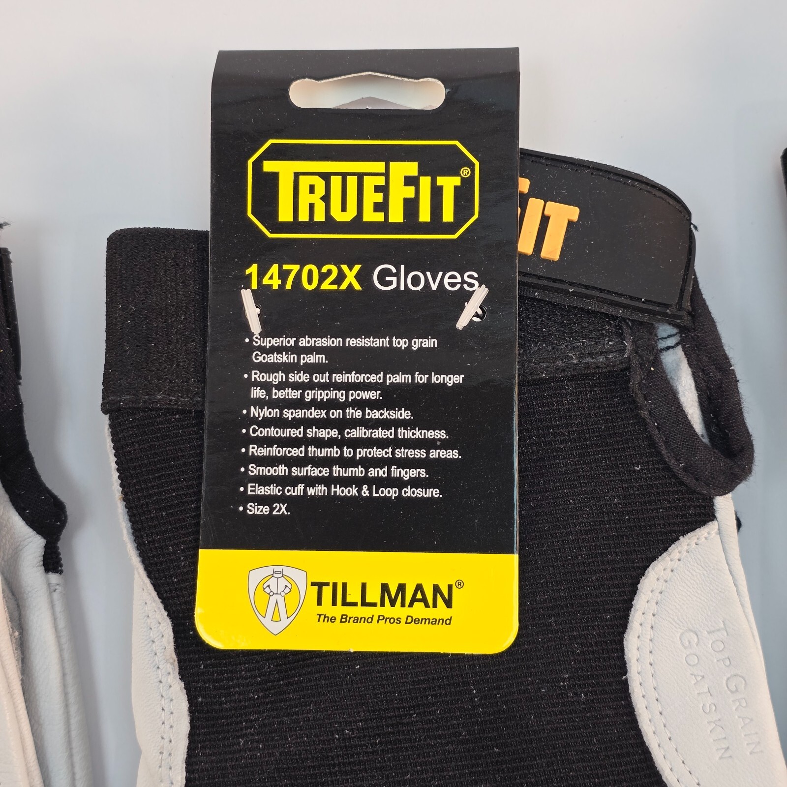 3 Pair 2XL Tillman 1470 2XL TrueFit Top Grain Goatskin Performance Work Gloves