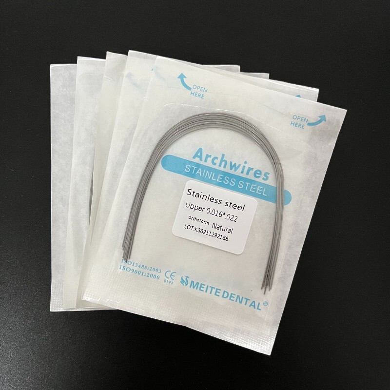 10 Packs Dental Orthodontic Stainless Steel Arch Wires Rectangular Ovoid/Natural
