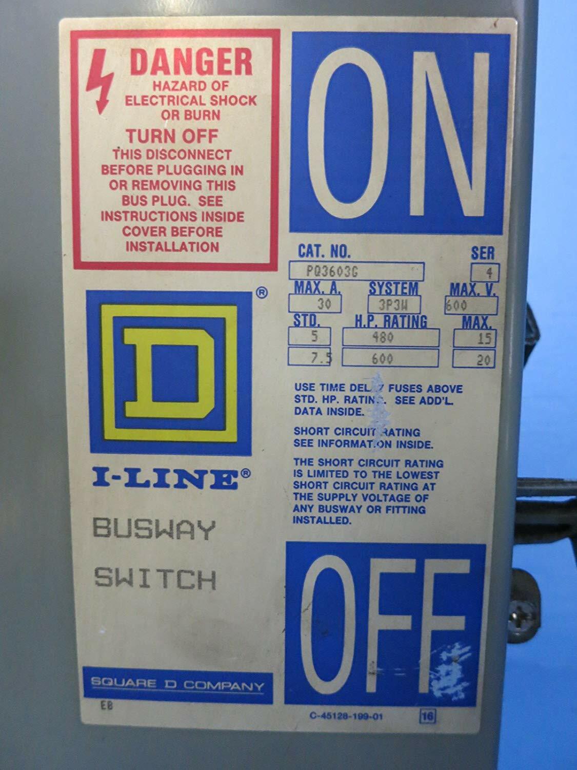 Floor Op Disconn, 30A, 600V, 3P3Ph, 3G W, Pq