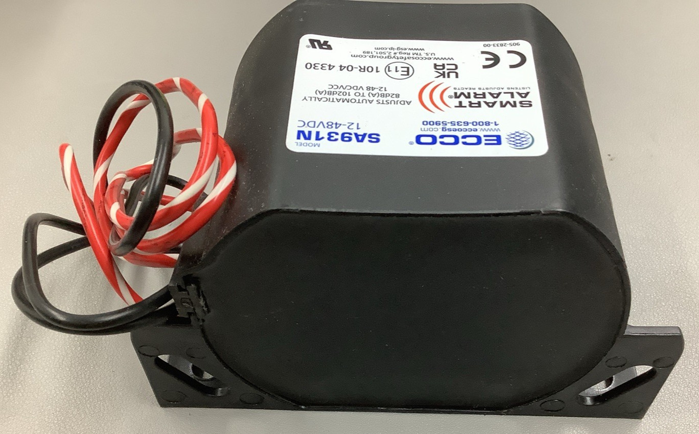 Ecco SA931N Smart Alarm 600 Series Back-Up Alarm 12-48VDC 82-102dB (B660)