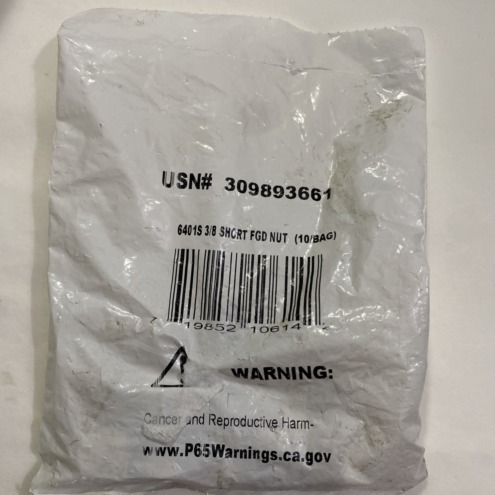 Anderson 309893661, 04018-06, 6401S, 3/8″ Brass Flare Nut Forged (Qty 10)